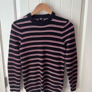 H&M Men's Striped Knit Pullover Sweater Multicolor Size S Casual